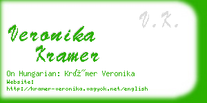 veronika kramer business card